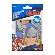 Avengers Counted Cross Stitch Kit 10 x 10cm - Thor