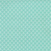 Skulls Printed Cotton - Aqua