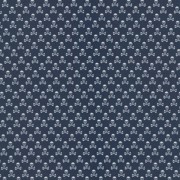 Skulls Printed Cotton - Navy