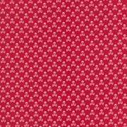 Skulls Printed Cotton - Red