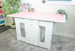 Horn - Carrington Cutting Table - White (Flat Packed)