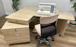 TAILORMADE - Super Q Sewing Cabinet - Weathered Oak