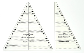 Amanda Murphy Ruler - Triangle-in-a-Square - 2pc