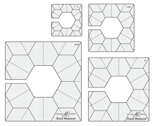 Amanda Murphy Ruler - Every Hexagon 1 - 4pc