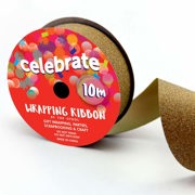 CELEBRATE - Wrapping Ribbon Glitter 23mm X 10m - rust rose gold