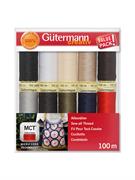 GUTERMANN Thread Set Sew All 100m - 10 reels - Basics