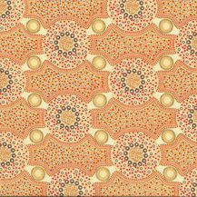 M&S Textiles Australia - Bush Flowers Ecru