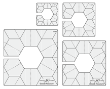 Amanda Murphy Ruler - Every Hexagon 1 - 4pc