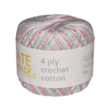 4ply Crochet Cotton BC6054 Pastels