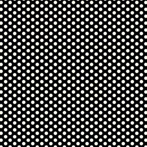 Polked Again - Black & Cream