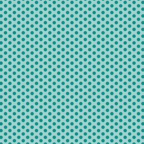 Polked Again - Turquoise