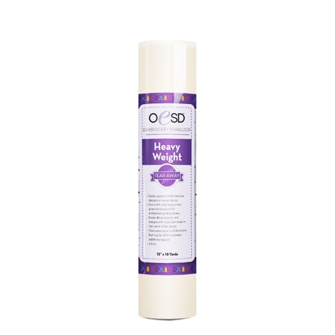 OESD Stabilizer: TearAway Heavy Weight 15in x 10yd