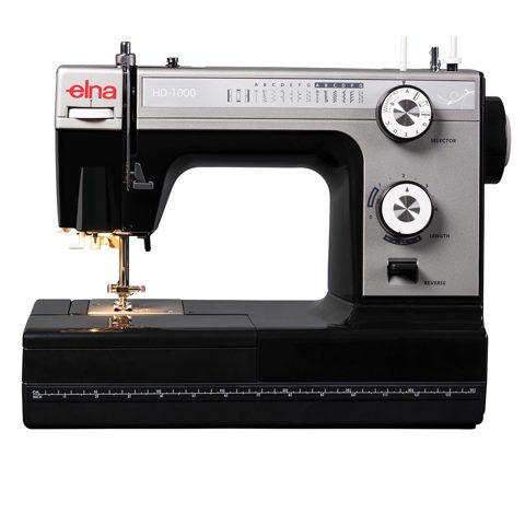 Elna HD1000 Mechanical Sewing Machine (front loading, 5mm, low shank)