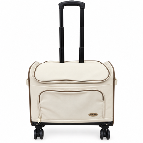 Horn Small Sewing Machine Trolley Bag - Latte