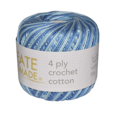 4ply Crochet Cotton BC199 Turquoises